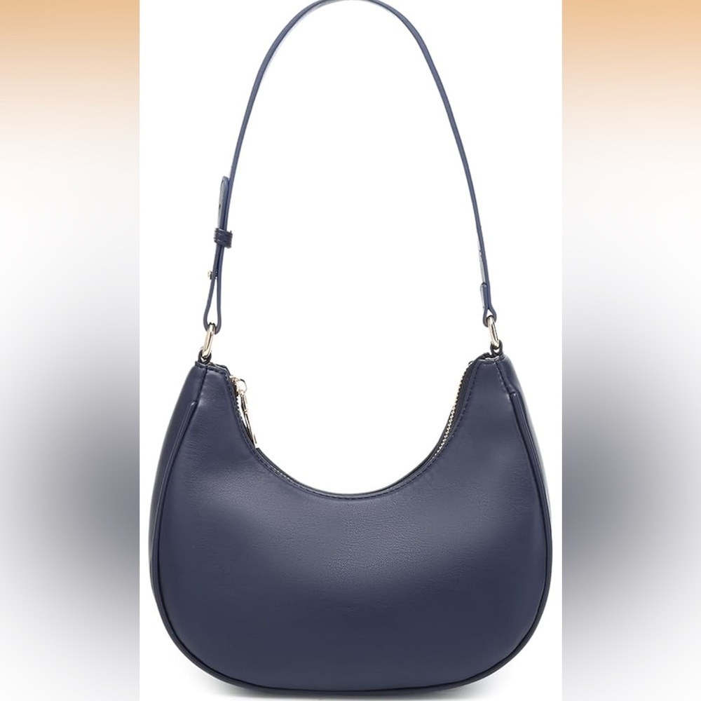 Chic Navy Blue Shoulder Bag for Women